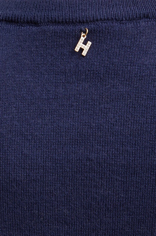 Silvian Heach sweter wełniany MAIWALD GPA24313MA granatowy