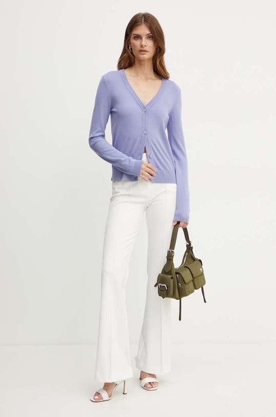 Silvian Heach kardigan MOLES GPA24064CD fioletowy ZW24