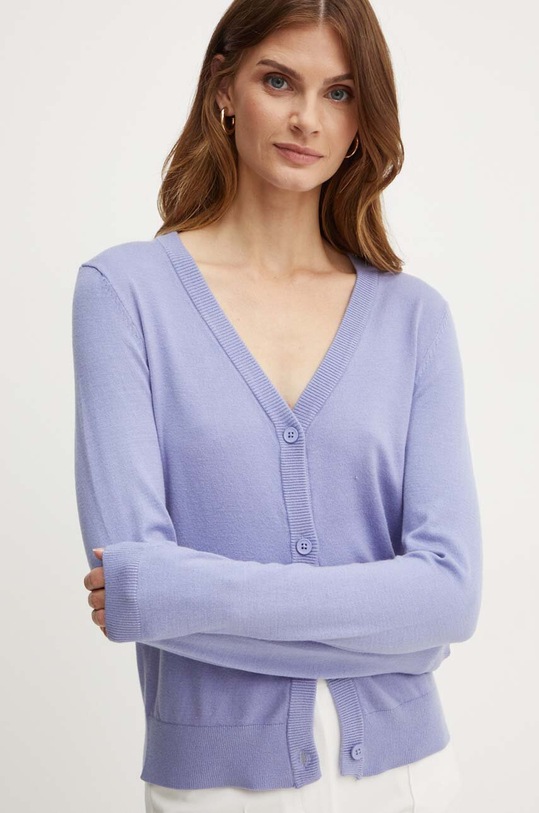 Silvian Heach kardigan MOLES fioletowy GPA24064CD