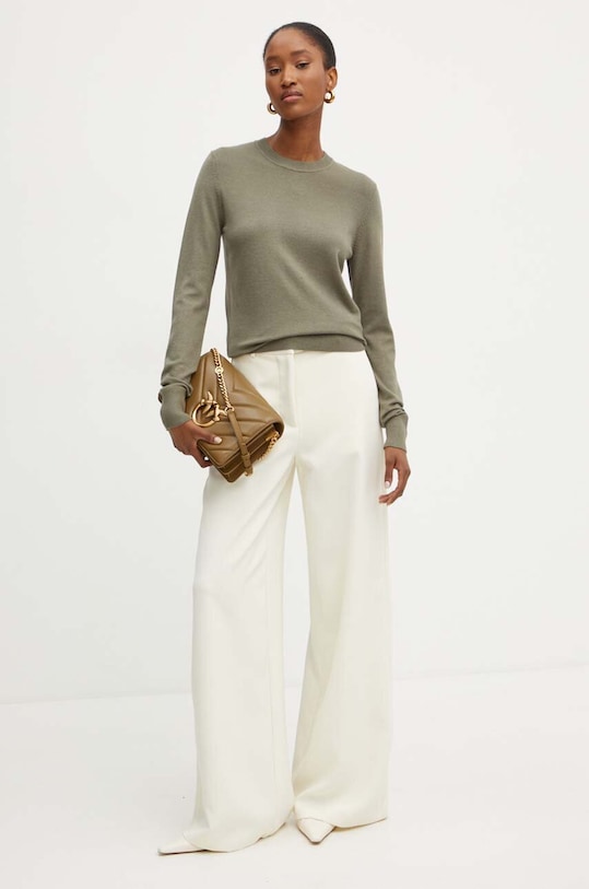 Silvian Heach sweter SCAPIN GPA24066MA zielony ZW24