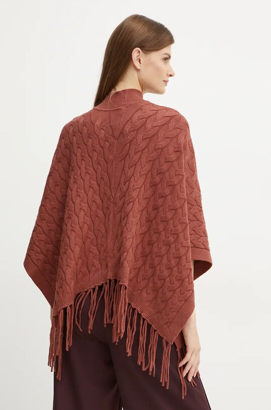Oblečenie Pončo Silvian Heach PLIZ GPA24321PN hnedá