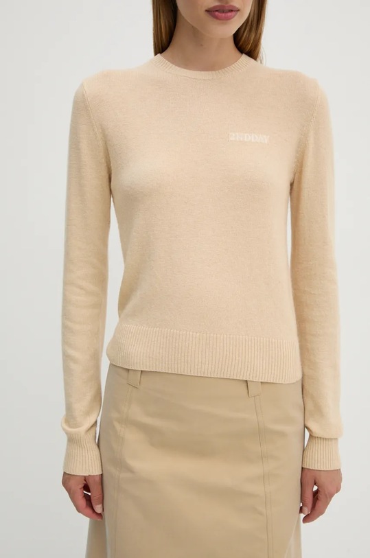 2NDDAY pulover din amestec de lana Lance TT subtiri bej 2245343408