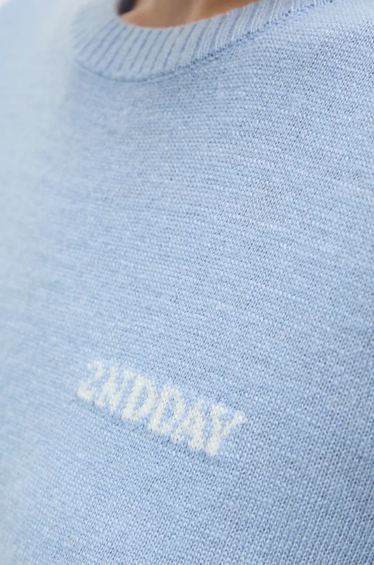 Sveter s prímesou vlny 2NDDAY Lance TT 2245343408 modrá