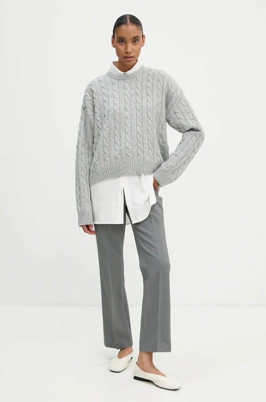 Sveter s prímesou vlny 2NDDAY Quito 2245340456 sivá ZW24