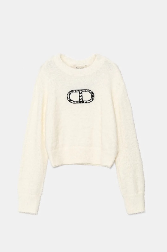 Dětský svetr Twinset 242GJ3210 bílá ZW24