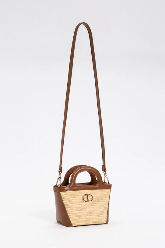 DÍVKA Dětská kabelka Twinset 251GJ8012 hnědá