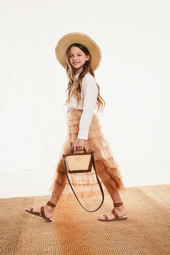 Dětská kabelka Twinset 251GJ8012 hnědá