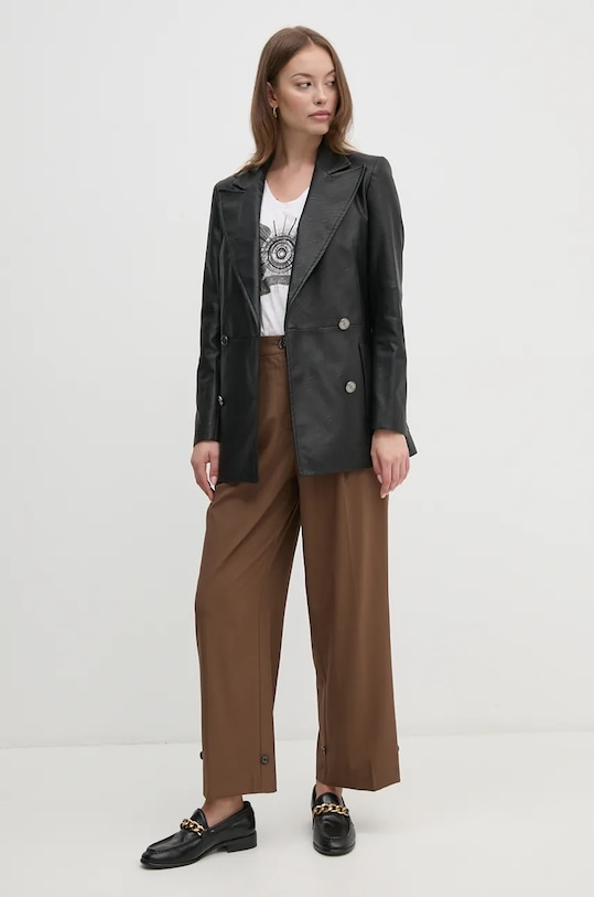 Mos Mosh t-shirt bawełniany 165350 biały ZW24