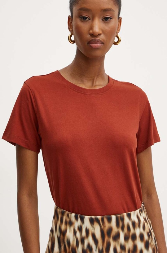 Silvian Heach tricou CHEKER uni maro GPA24057TS