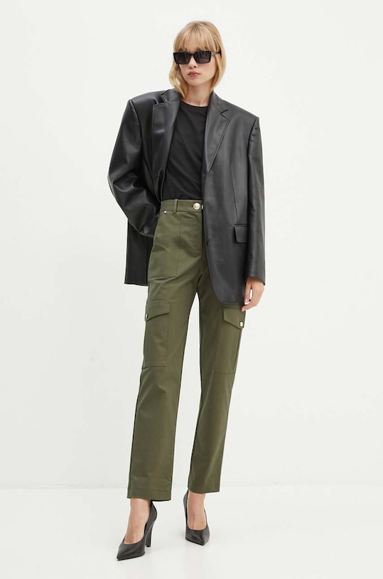 Silvian Heach tricou CHEKER GPA24057TS negru ZW24