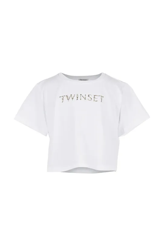 Twinset maglietta per bambini 251GJ2484 bianco ZS25