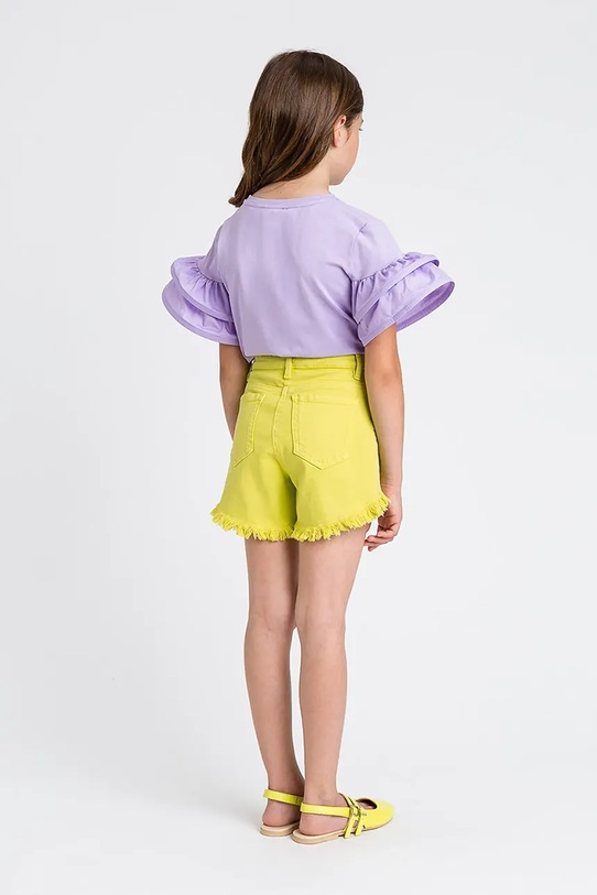Dziewczynka Twinset t-shirt dziecięcy 251GJ2440 fioletowy