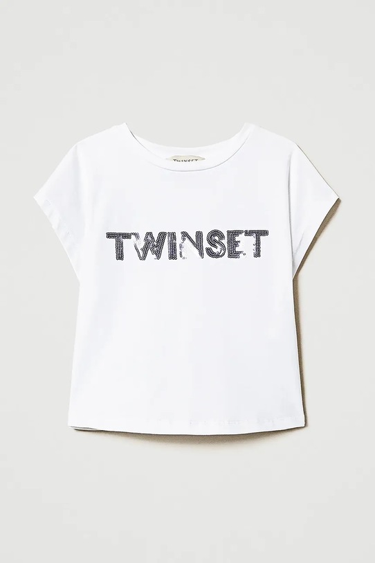 Παιδικό μπλουζάκι Twinset 251GJ2537 λευκό ZS25