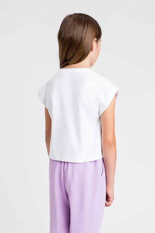 Κοριτσίστικα Παιδικό μπλουζάκι Twinset 251GJ2537 λευκό