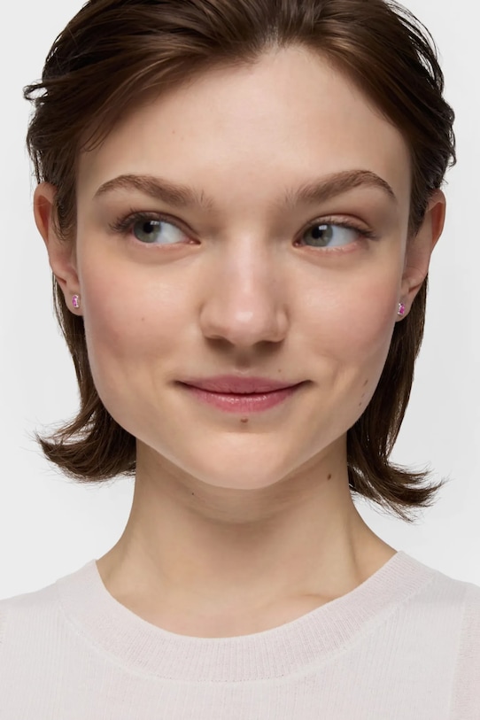 Tous kolczyki srebrne ICON COLOR LGG różowy 1004492000