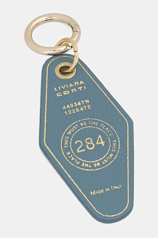 Liviana Conti brelok skórzany niebieski A5WB50
