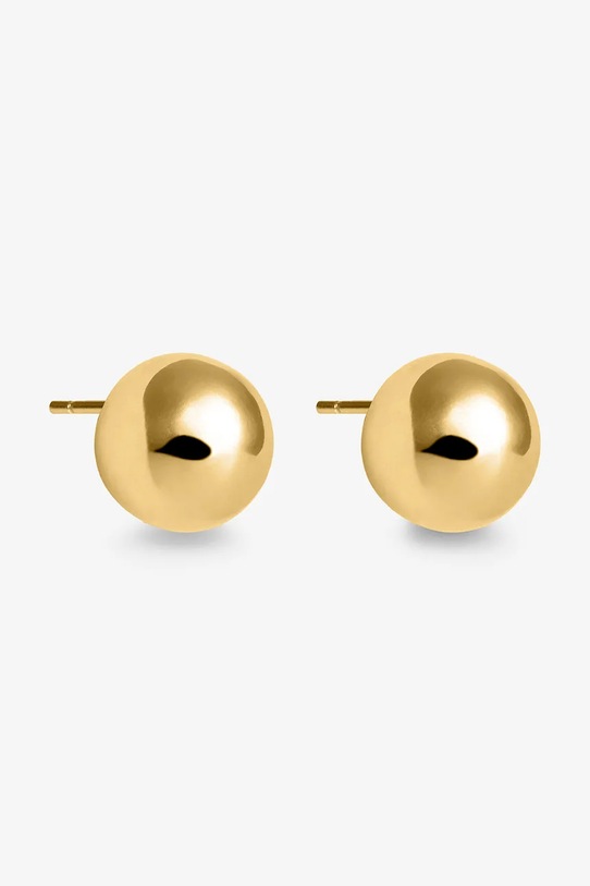 ANIA KRUK kolczyki srebrne pozłacane OVAL pozłacane złoty SSIKS0840Z