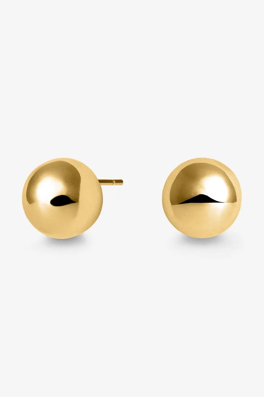 ANIA KRUK kolczyki srebrne pozłacane OVAL SSIKS0840Z złoty ZW25