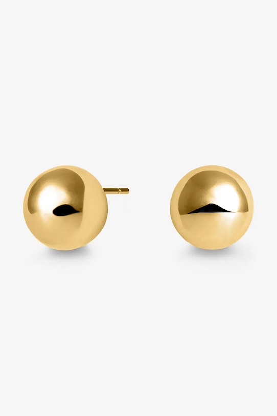 ANIA KRUK kolczyki srebrne pozłacane OVAL SSIKS0840Z złoty ZW25