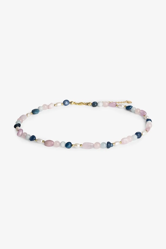 ANIA KRUK naszyjnik srebrny pozłacany SUMMER SAKNN2719Z beżowy ZW25