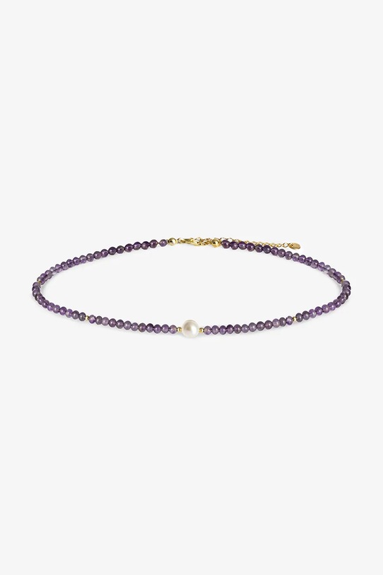 ANIA KRUK naszyjnik srebrny pozłacany SUMMER SAKNN2769Z fioletowy ZW25