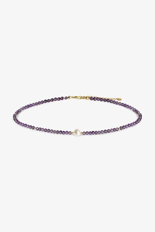 ANIA KRUK naszyjnik srebrny pozłacany SUMMER SAKNN2769Z fioletowy ZW25