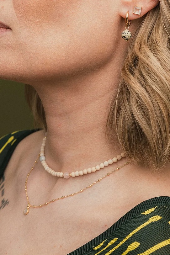 ANIA KRUK naszyjnik srebrny pozłacany ARIEL złoty SLTNP3292Z