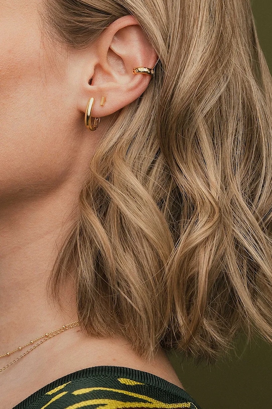 ANIA KRUK kolczyki srebrne pozłacane BLAIR SMIKS0240Z złoty