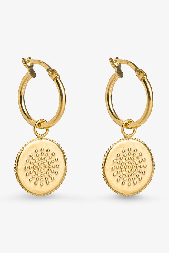 ANIA KRUK kolczyki srebrne pozłacane VINTAGE pozłacane złoty SMIKS0370Z