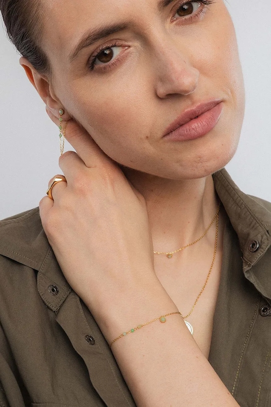 ANIA KRUK bransoletka srebrna pozłacana DUO SMRAN2396Z złoty