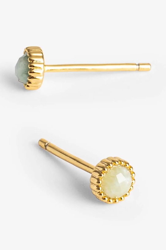 Akcesoria ANIA KRUK kolczyki srebrne pozłacane DUO SMRKN2414Z złoty