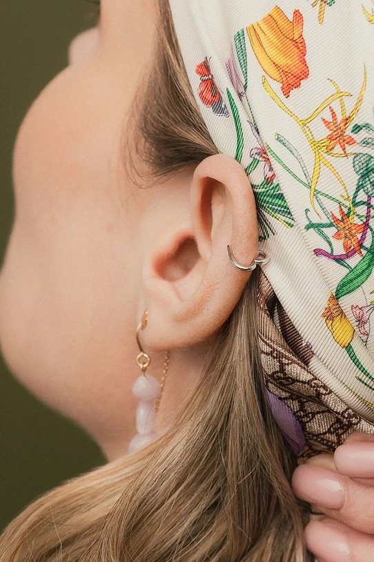 Akcesoria ANIA KRUK kolczyk srebrny ROCK IT SRUKS3140 srebrny