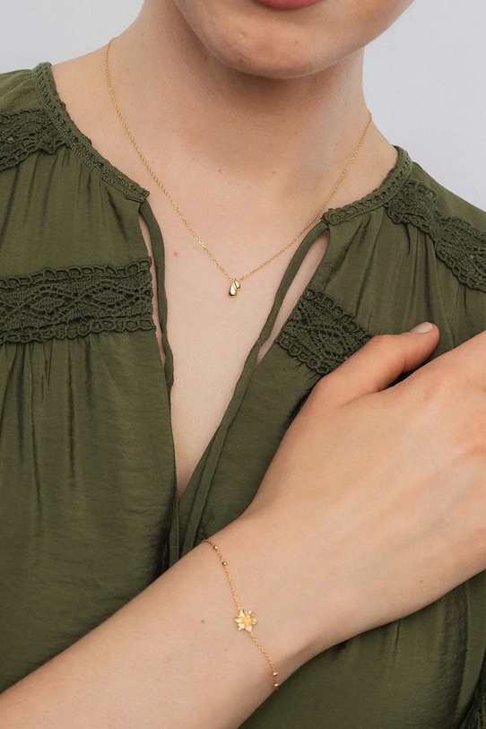 ANIA KRUK bransoletka srebrna pozłacana HIPPIE SSIAS0980Z złoty