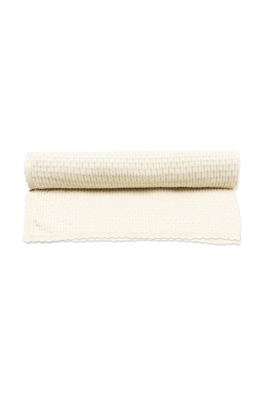 Fanga Fontana kocyk bawełniany niemowlęcy VENTI POINTELLE BLANKET GOTS Produkt niemowlęcy beżowy FA100023