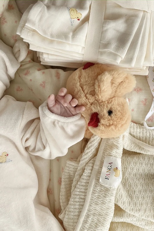 Fanga Fontana kocyk bawełniany niemowlęcy VENTI POINTELLE BLANKET GOTS FA100023