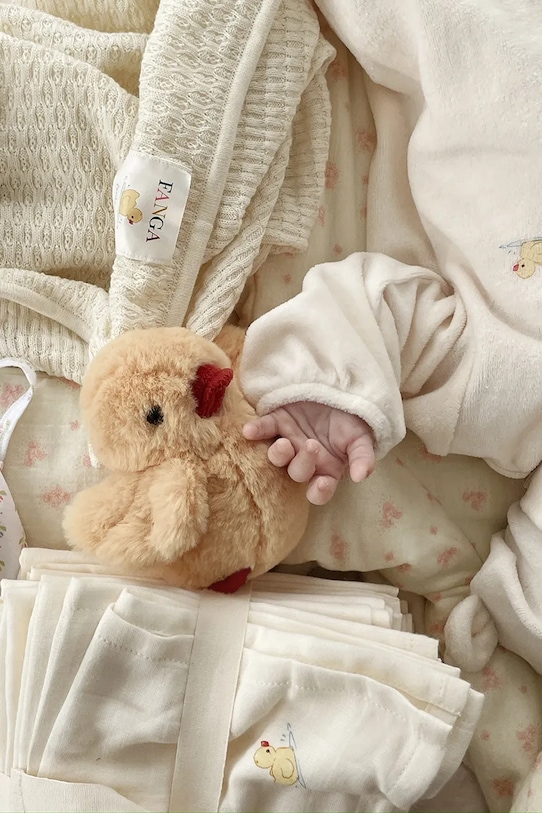 Fanga Fontana przytulanka niemowlęca FANGA MIO żółty FA100030