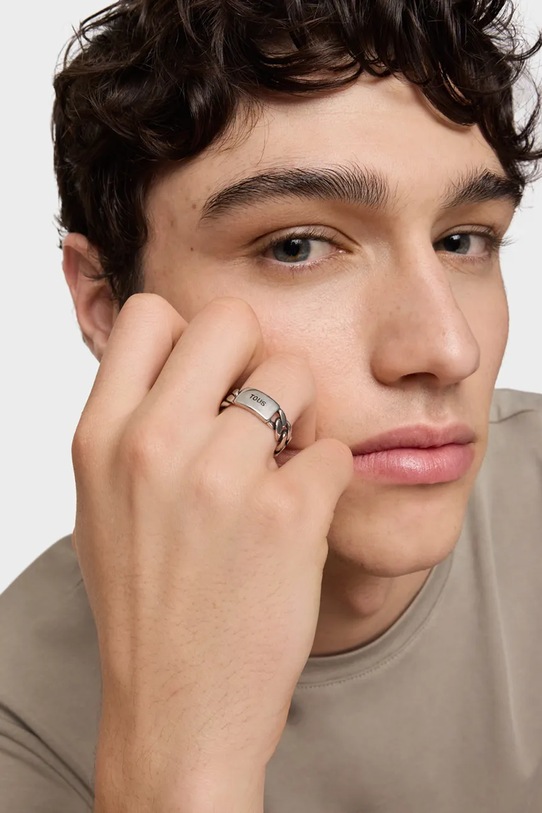 Tous inel de argint argintiu 1004400714