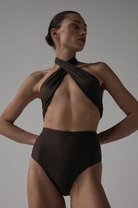 MUUV. figi kąpielowe OJALA figi.komp.high.wa.OJALA brązowy