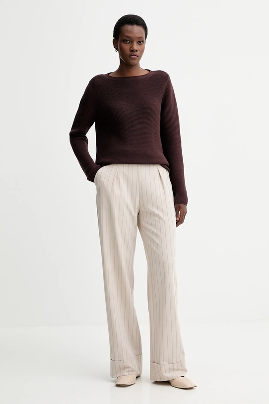 Marc O'Polo sweter bawełniany 511605960113 brązowy ZW25