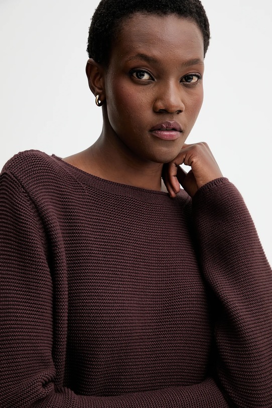 Marc O'Polo sweter bawełniany brązowy 511605960113