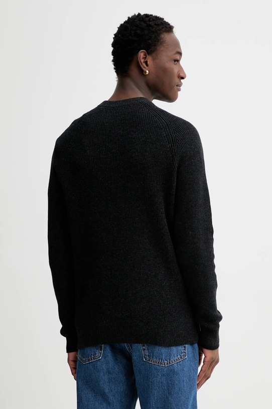 Odzież Marc O'Polo sweter z dodatkiem wełny 531516060208 czarny