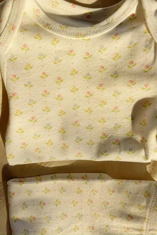 Bavlnené body pre bábätká Fanga Fontana FIO 3 PACK LS BODY OCS 3-pak FA100032