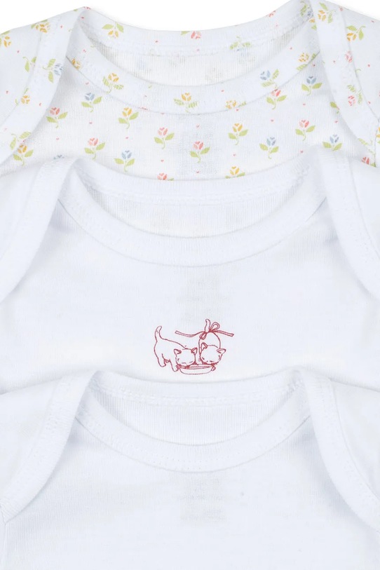 Chłopiec Fanga Fontana body bawełniane niemowlęce FIO 3 PACK LS BODY OCS 3-pack FA100032 biały