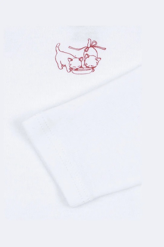 Fanga Fontana body bawełniane niemowlęce FIO 3 PACK LS BODY OCS 3-pack biały FA100032