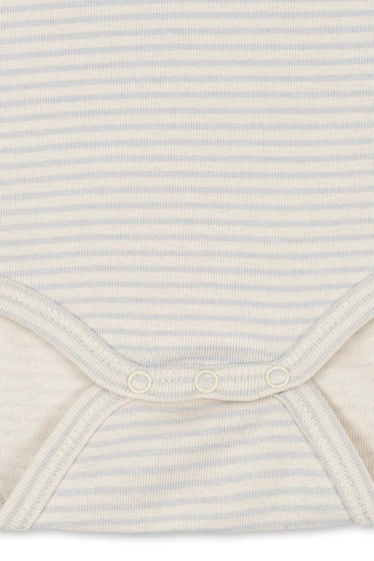 Body pre bábätká Fanga Fontana FIO STRIPE 3 PACK LS BODY OCS 3-pak FA100035 béžová