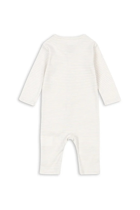 Detský bavlnený overal Fanga Fontana FIO ONESIE OCS FA100037 béžová ZW25