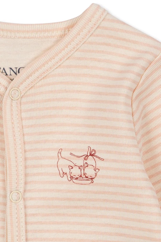 Chlapec Detský bavlnený overal Fanga Fontana FIO ONESIE OCS FA100037 béžová