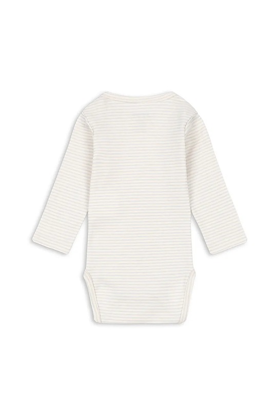 Fanga Fontana body bawełniane niemowlęce FIO STRIPE LS BODY OCS FA100045 beżowy ZW25