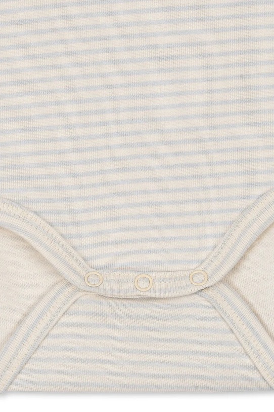 Fanga Fontana body bawełniane niemowlęce FIO STRIPE LS BODY OCS FA100045 beżowy
