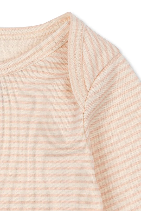 Chłopiec Fanga Fontana body bawełniane niemowlęce FIO STRIPE LS BODY OCS FA100045 beżowy
